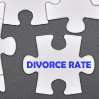 Puzzle that reads divorce rate Puzzle that reads divorce rate