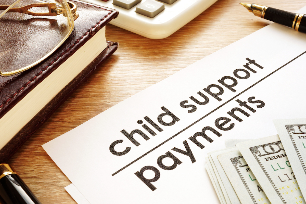 Child support document regarding divorce