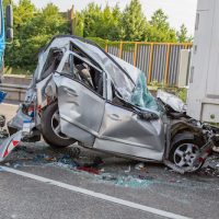 Schwerer Verkehrsunfall auf der Autobahn Schwerer Verkehrsunfall auf der Autobahn