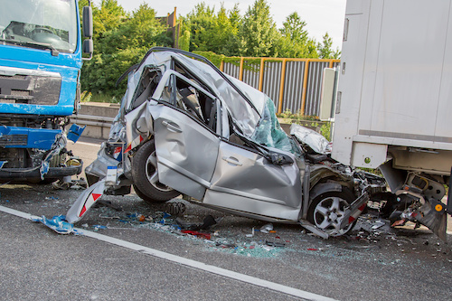 Schwerer Verkehrsunfall auf der Autobahn