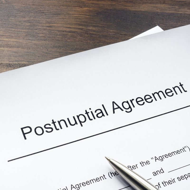Postnuptial discount