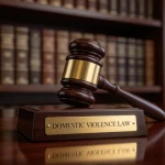 judge-gavel-on-desk-with-domestic-violence-law-nameplate